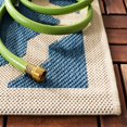 thumbnail image 4 of Safavieh Courtyard Blue Indoor Outdoor Rug - Square 5'3", 4 of 4