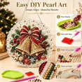 thumbnail image 4 of Christmas Pearl Diamond Art Hanging Kit, Acrylic Suncatcher for Window Hanging Decor, DIY Gem Painting Pendant, Diamond Art Supplies, Christmas Pearl Art Ornament, Christmas Crafts for Adults, 4 of 5