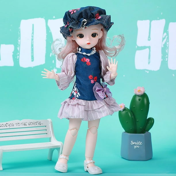 Muñeca de moda Jadeshay 11.8 pulgadas muñeca articulada de plástico