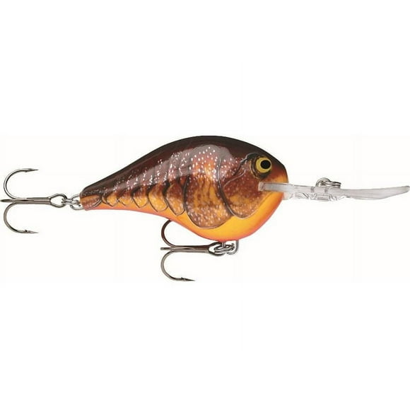 Rapala DT06DCW Crankbait Plongées-À 06, 2", 3/8oz, crawdad brun foncé, flottant Crankbait Plongées-À, Crawdad