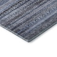 thumbnail image 3 of Addison Rugs Mayfield Premium Machine Washable Transitional Stripes Blue Rectangle Rug, 3' X 5' Machine Washable Transitional Stripes Blue Oversized Sherpa Throw Blanket, 3 of 6