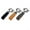 A, variant on Pack of 3 Suedes Leather Keychains Zincs Alloy Car Accessories Elegant Key Holder for Auto Enthusiasts
