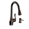 thumbnail image 6 of Moen Anabelle One Handle Bronze Pull-Down Kitchen Faucet, 6 of 10