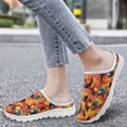 thumbnail image 4 of POLERO Hello Fall Maple Leaf Chicken Mules Shoes for Women Open Back Shoes Thanksgiving Holiday Walking Sneakers Arch Support Breathable Slippers Closed Toe Slides for Beach, 4 of 7