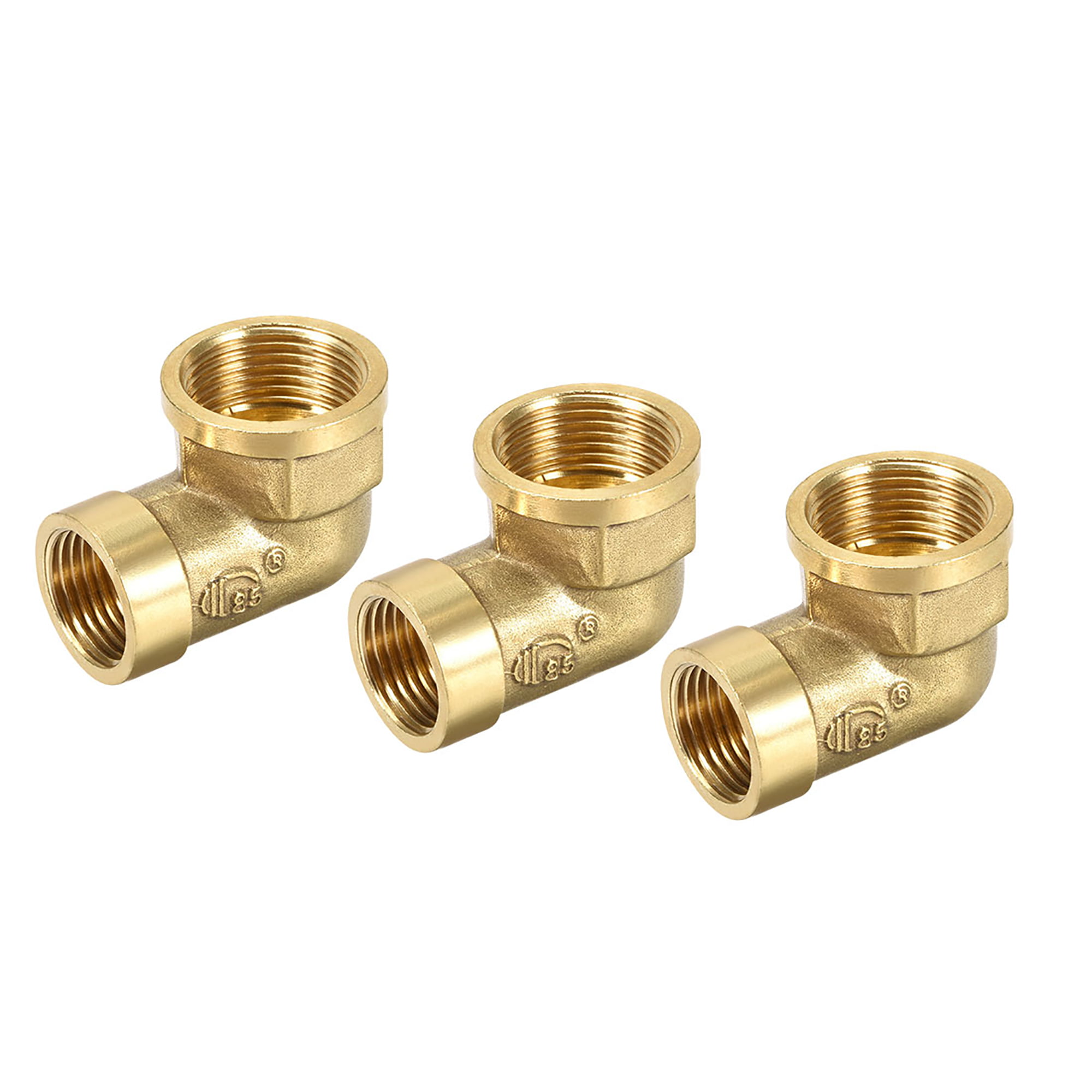 Brass Water Gas Pipe Elbow Adapter Connector1/2" 3/4"Male/Female Thread Fittings 