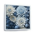 thumbnail image 2 of Designart "Muted Blue And Graceful Mums I" Mums Floater Framed Wall Art Prints, 2 of 5
