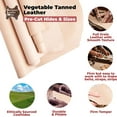 thumbnail image 4 of European Leather Work 7-9 oz 2.8-3.6 mm Vegetable Tanned Leather Pre-Cut Size: 8"x36" Full Grain Cowhide Leather for Tooling, Engraving, Crafting, Molding, DIY, Holsters, 4 of 9