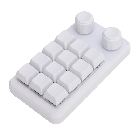Customizable Keyboard, 12 Keys Keyboard Multiple Customization 5V 1A for Home Gaming Office Work
