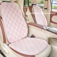 thumbnail image 5 of Cojín de asiento de coche con rejilla minimalista 2024, suave y de felpa, antideslizante, para las cuatro estaciones, protector de asiento a prueba de polvo, accesorios interiores, 5 of 5