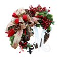 thumbnail image 1 of Guirnaldas decorativas para puerta de árbol de Navidad, guirnaldas de botín de Navidad, decoración del hogar, uva de árbol , guirnalda SM SunniMix Swag para colgar en la puerta, 1 of 3