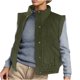 thumbnail image 2 of Chaquetas y abrigos casuales sin mangas y sin capucha para mujer, moda casual, color sólido, solapa con dobladillo elástico, chaqueta sin mangas con capucha para mujer, abrigo para mujer, 2 of 8