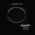 thumbnail image 2 of Uxcell 2pcs 36.5mmx3mm High Transmittance Watch Crystal Lens Glass Round Flat Mineral, 2 of 6