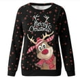thumbnail image 4 of Chandail en Molleton de Noël pour Femmes, Cardigan à Manches Longues, Col Rond, Pull Chaud, Veste Mi-Longue Imprimée, Mode, 4 of 6