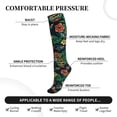 thumbnail image 3 of Lsque Hawaiian Tribal Mask Pattern Sport Compression Socks for Men & Women 15-20 mmHg Knee High Nurse Pregnant Running Medical and Travel Athletic, 3 of 6