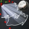thumbnail image 2 of Voile de Mariée, Tulle Élégant pour Mariée, Voile de Mariage, Voile de Mariée, 2 of 4