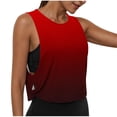 thumbnail image 2 of Fwqbns Women's Large Armhole Tank Tops, Loose Crop Sleeveless Shirts, Athletic Workout Yoga Running Gym Casual Daily Activewear for Ladies, 2 of 8