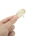 thumbnail image 4 of Unique Bargains 1 Pc Ponytail Buckle Hair Clip Hollow Hair Ponytail Cuff for Women Gold Tone Beige, 4 of 5