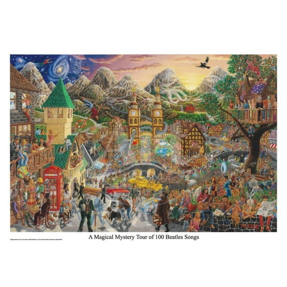 A Magical Mystery Tour of 100 Beatles Songs Poster 32x22 Sold by Art.Com