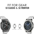 thumbnail image 3 of Gear S3 Frontier / Classic Watch Band, Replacement Solid Stainless Steel Link Bracelet Band Strap with Durable Folding Clasp for Samsung Gear S3 Frontier / S3 Classic Smart Watch (Silver), 3 of 6