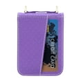 thumbnail image 6 of Dteck For Samsung Galaxy Z Flip4,Shockproof Artificial Leather Adjustable Shoulder Strap Case Cover,Purple, 6 of 7