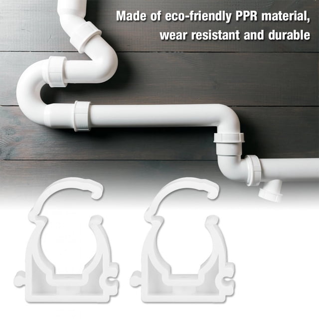 20pcs PPR Pipe Clamp, Fix And Support Water Pipe, Cable Pipe, Gas Pipe, Easy To Mount With Screws