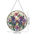 thumbnail image 2 of Wadada 5D Cute Butterfly Diamond Painting Kits for Adults Hanging Sign Wall Art Sign Diamond Art Suncatcher Hanging Ornament Home Garden Wall Door Hanging Painting Diamond Art, 2 of 9