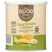 (12 pack) (12 pack) (12 Pack) The Good Crisp Company Potato Crisps, Sour Cream And Onion Crisps, 1.6 Oz