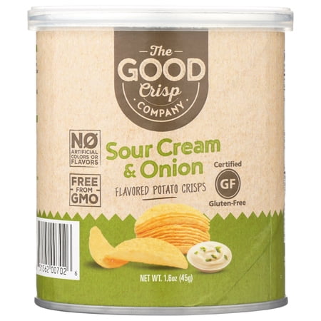 (12 pack) (12 pack) (12 Pack) The Good Crisp Company Potato Crisps, Sour Cream And Onion Crisps, 1.6 Oz