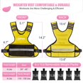thumbnail image 3 of Chaleco lastrado ajustable UOPON de 2,7 a 5,5 kg para mujer, 3 of 7
