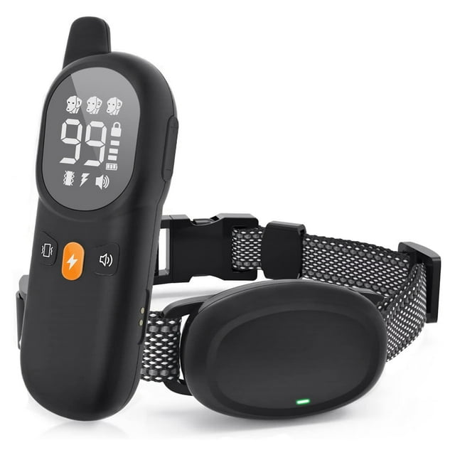 Amdohai Dog Bark Collar Rechargeable Electric Training Collar 2600Ft Dog Training Collar with Remote for