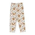thumbnail image 6 of Uemuo Squirrel And Leaves Pattern Women's Wide Leg Palazzo Lounge Pants with Pockets Light Weight Loose Comfy Casual Pajama Pants-XX-Large, 6 of 9
