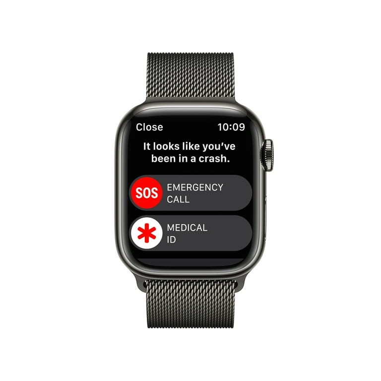 Apple Watch Series 8 GPS + Cellular 41mm Graphite Stainless Steel Case with Graphite Milanese Loop. Fitness Tracker, Blood Oxygen & ECG Apps, Apple Watch Series 8 GPS + Cellular 41mm Graphite Stainless Steel Case with Graphite Milanese Loop. Fitness Tracker, Blood Oxygen & ECG Apps,