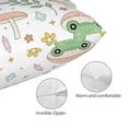 thumbnail image 5 of Disketp Pillow Covers Frog And Mushrooms Pattern Throw Pillow Case Cushion Covers,Cushion For Bedroom,Couch,Home-14"X20", 5 of 8