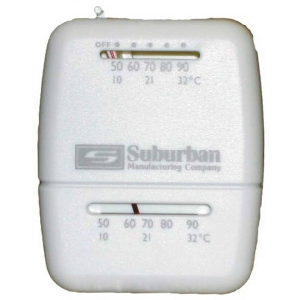Suburban 161154 Wall Thermostat Heat Only White
