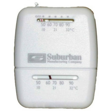 - Suburban 161154 Wall Thermostat - Heat Only - White