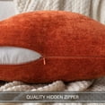 thumbnail image 5 of Pack of 2 Pure Decorative Pillow Covers 18x18 Inch Soft Chenille Couch Throw Pillows Farmhouse Cushion Covers for Home Decor Sofa Bedroom Living Room, 5 of 6