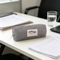 thumbnail image 5 of Hyknon Cute Shark Pencil Case, Large Capacity Vintage Pencil Zipper Pouch, Portable Stationery Makeup Bag Organizer, Classroom College Office Supplies, 5 of 6