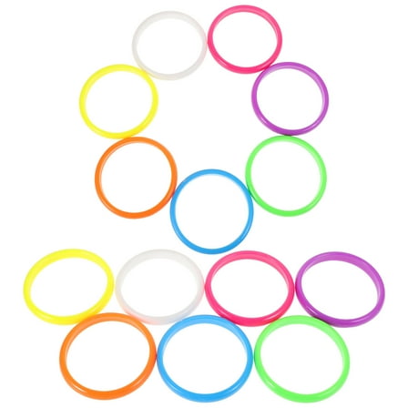 KALLORY 14Pcs Turquoise Blue Plastic Bangle Bracelets for Festival Fashion