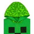 thumbnail image 5 of Minecraft Creeper Hooded Cosplay T-Shirt and French Terry Shorts Outfit Set Toddler to Big Kid, 5 of 5