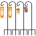 thumbnail image 1 of Shepherds Hooks Gtongoko, 81 cm, jardín exterior, paquete de 4 unidades, color negro, 1 of 7