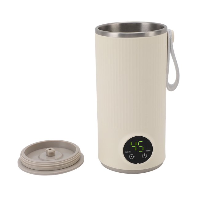 Mezcladora de Calentador de Leche Portátil, Calentador de Botellas Inalámbrico Cargo USB para el Café de la Fórmula para Bebés