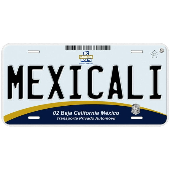 Mexicali Baja California Mexico Novelty Car License Plate