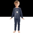 thumbnail image 6 of FORMRS Long Sleeve Top and Pants Pajama Set for Niños 2-Piece Sleepwear, Sizes 18M-8Y, White Planet, 6 of 6