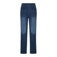 thumbnail image 4 of hoksml Women's High Waisted Pull On Jeans Stretch Denim Pants Casual Straight Leg Comfy Bottoms, 4 of 8
