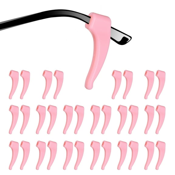 16 Pairs Glasses Ear Grip Silicone Elastic Ear Hook Eyewear Retainer, Pink