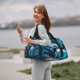 thumbnail image 5 of Easygdp Blue Iceberg Leaf Wolf Bolsa de Gimnasio, Bolsa de Viaje Duffel, Bolsa de Fin de Semana con Compartimentos, Bolsa de Mano para Noche, 5 of 5
