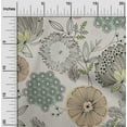 thumbnail image 2 of oneOone Silk Tabby Light Gray Fabric Asian Floral Sewing Craft Projects Fabric Prints By Yard 42 Inch Wide, 2 of 4