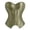 Army Green, variant on Corset Tops For Women Cropped Court Style Strapless Boned Slim Fit Waist Cincher Tummy Control Tight Fit Body Shaper Bustier Corset Belt L