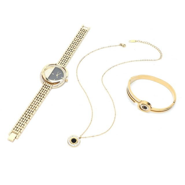 Conjunto de joyería de aniversario Jadeshay Reloj de mujer