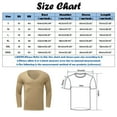 thumbnail image 3 of Tosmy Mens T Shirt Male Autumn Casual Solid Knits T Shirt Long Sleeve V Neck Tops T Shirt Tee Shirts Mens, 3 of 5